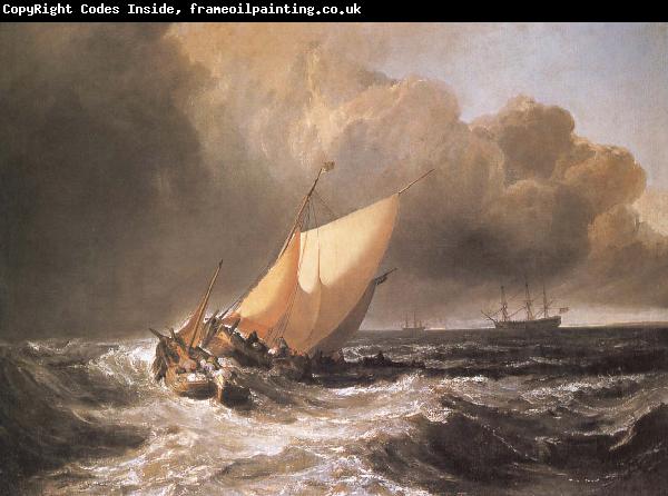 J.M.W. Turner Dutch Boats in a Gale